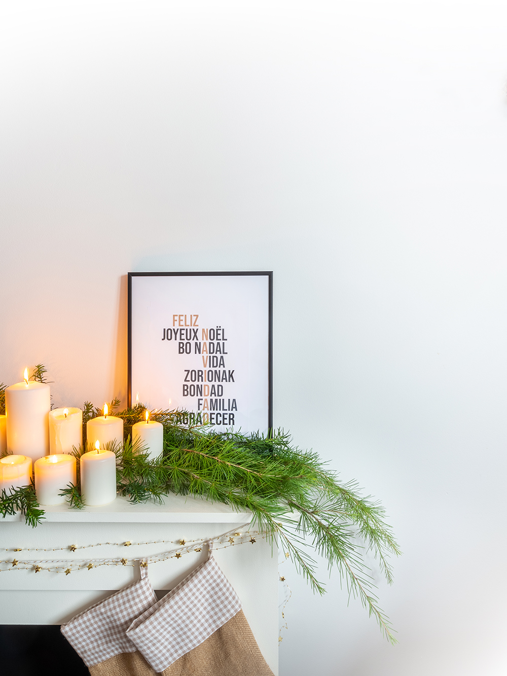 DIY Chimenea navideña de tablero de DM13